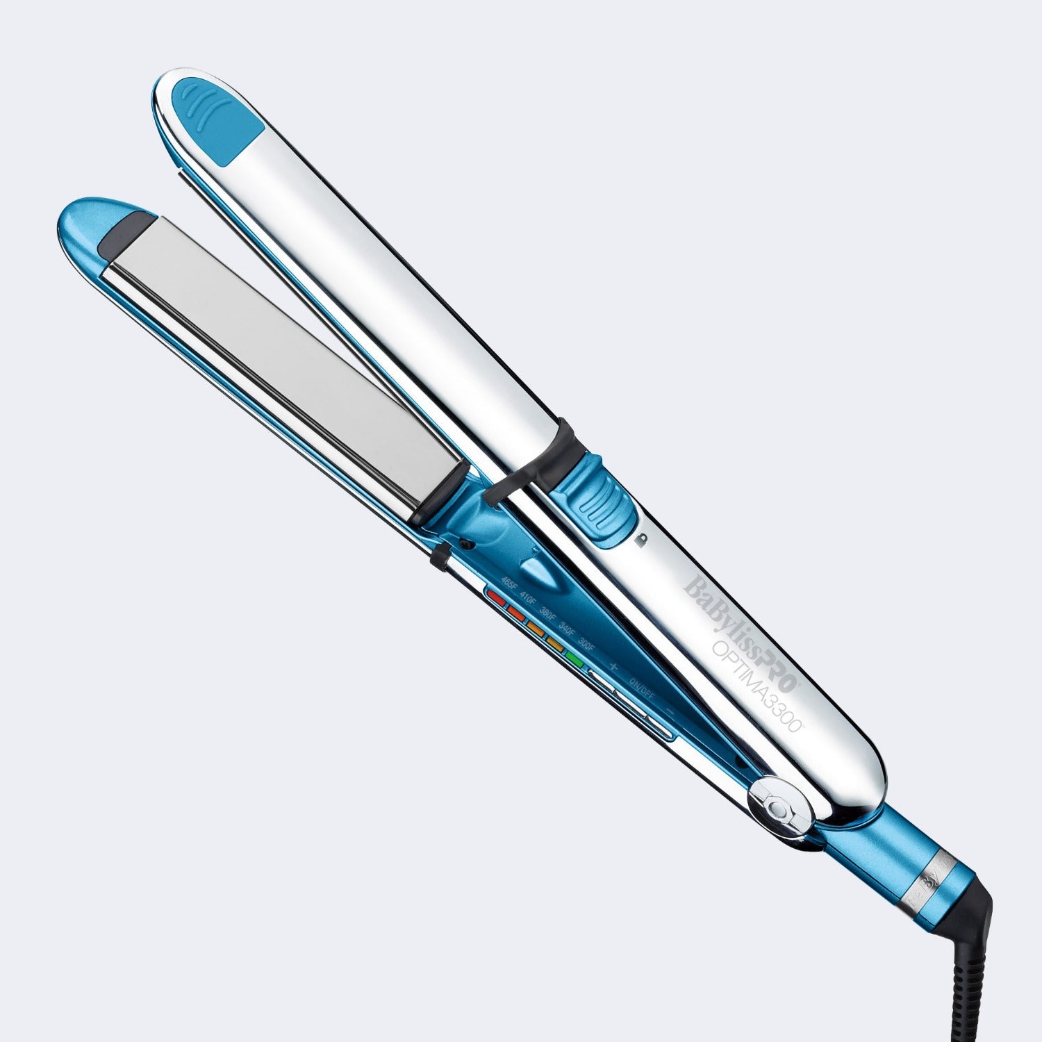  BaBylissPRO® Nano Titanium™ Optima 1-1/2” Stainless Steel Flat Iron with sleek titanium plates for smooth, shiny hair.
