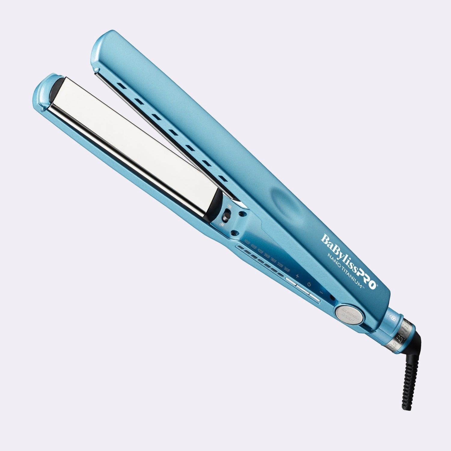  BaBylissPRO® Nano Titanium™ Professional Extended 1-1/4" Ionic Flat Iron with sleek, ergonomic design and advanced Nano Titanium technology.