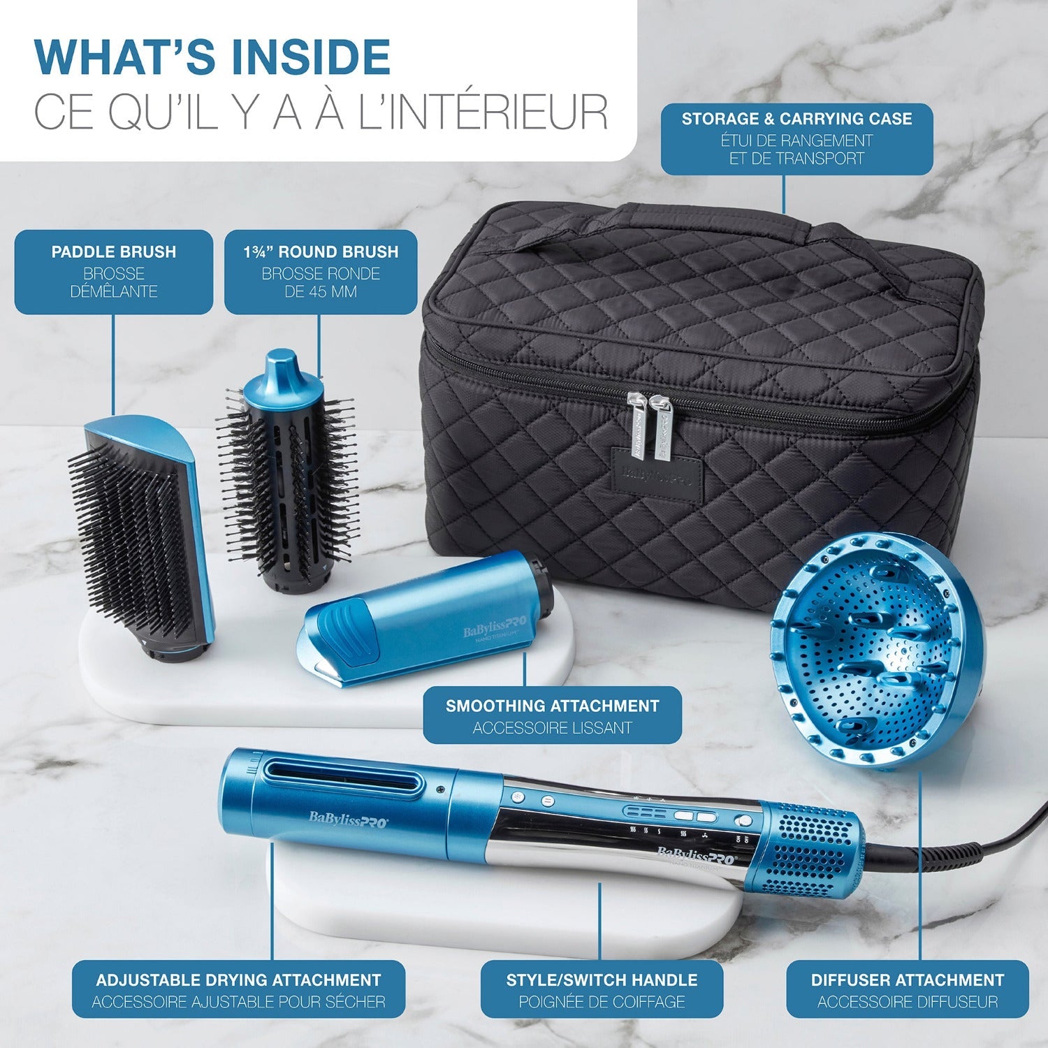 BaBylissPRO Nano Titanium STYLE/SWITCH Ionic Multi-Styler & Dryer