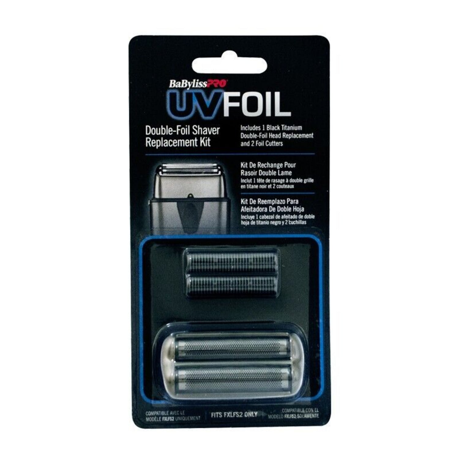  BaBylissPRO UVFoil Double Shaver Replacement Foil Head with ultra-thin gold hypoallergenic foils.