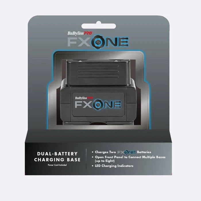 BaByliss Pro FX ONE dual-battery charging base packaging on a white background