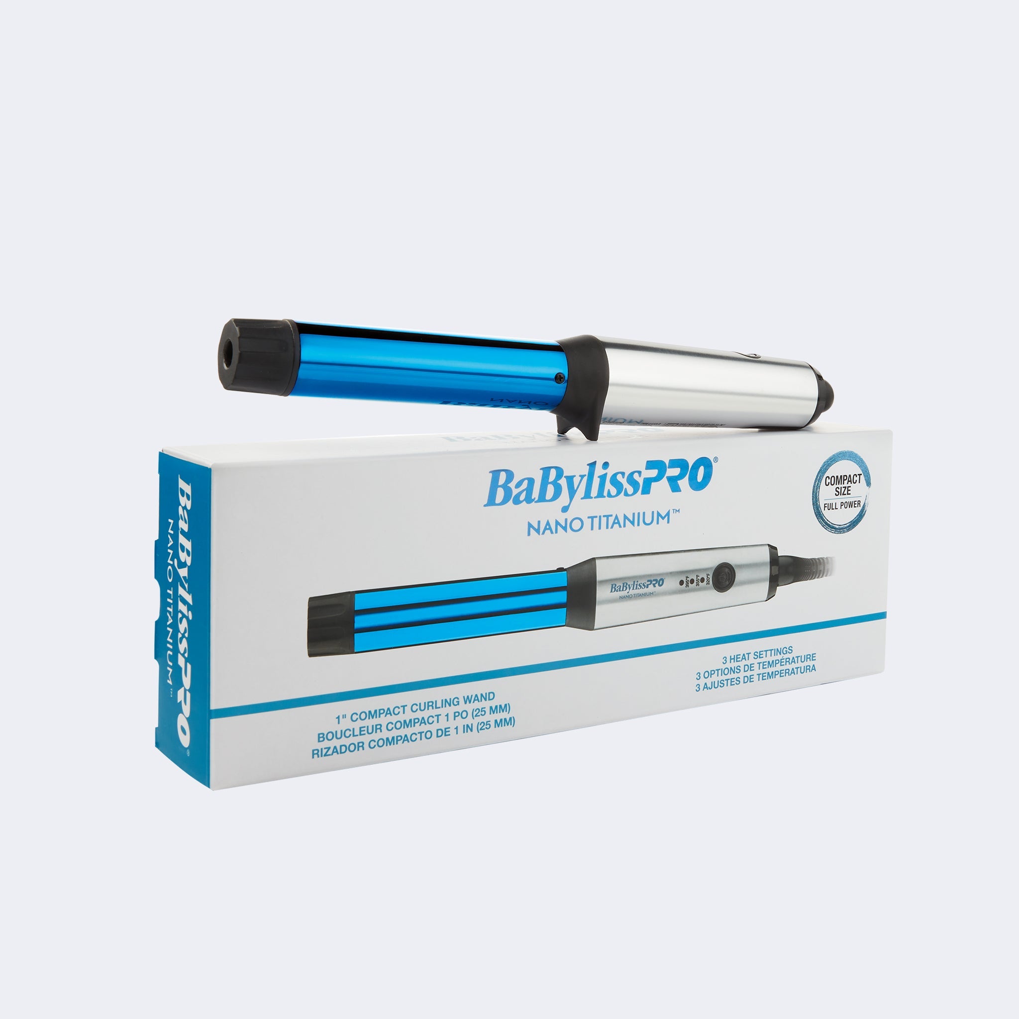 BaBylissPRO Nano Titanium 1″ Compact Curling Wand