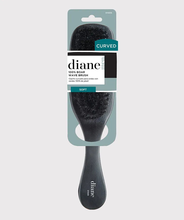 Diane 100% Soft Boar Curved Wave Brush
