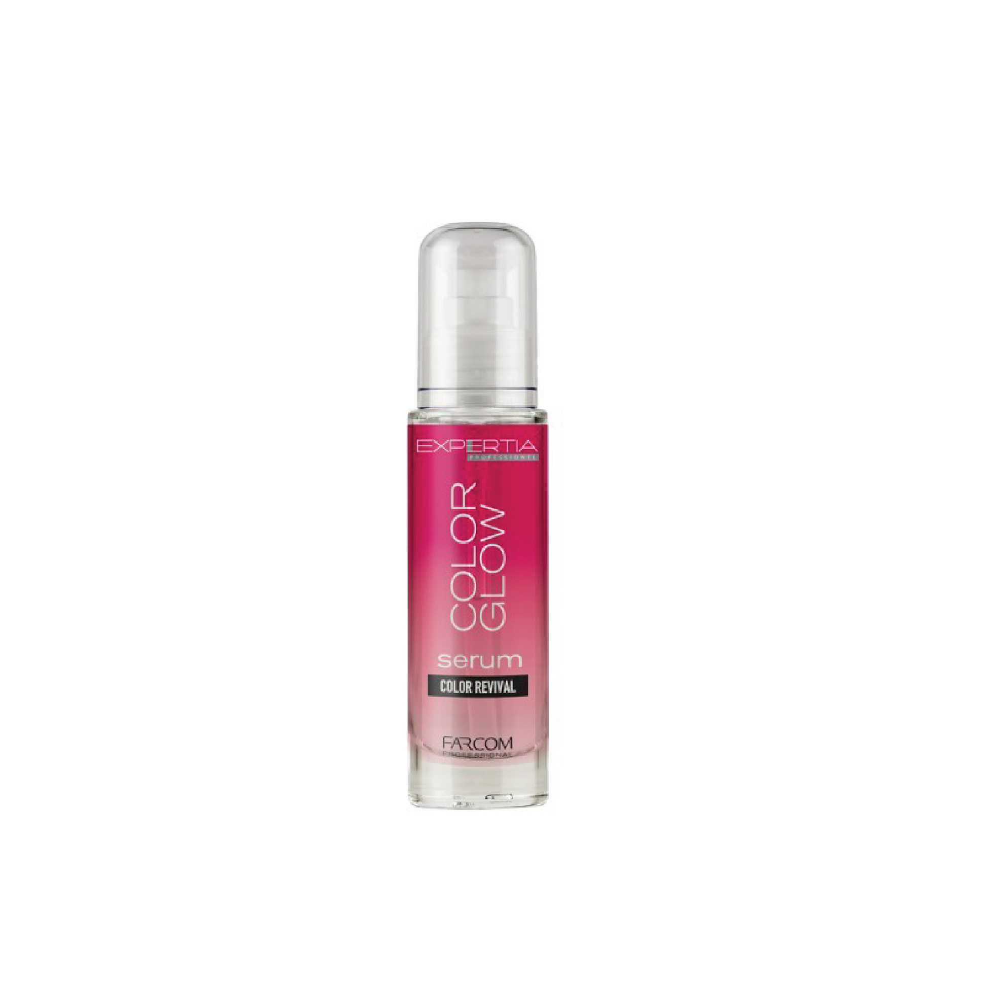 EXPERTIA Serum Color Glow 50ml | Code: 12062. Professional hair serum that enhances color vibrancy, adds shine, and prevents split ends for a silky, healthy finish.