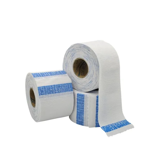 More For You White Neck Strips – 500 Pack | Barber Disposable Neck Paper (Elastic, Self-Adhesive)
 - White