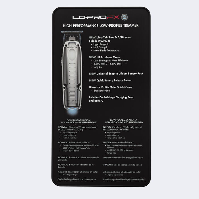 BaBylissPRO FXONE LO-PROFX HIGH PERFORMANCE LOW-PROFILE TRIMMER