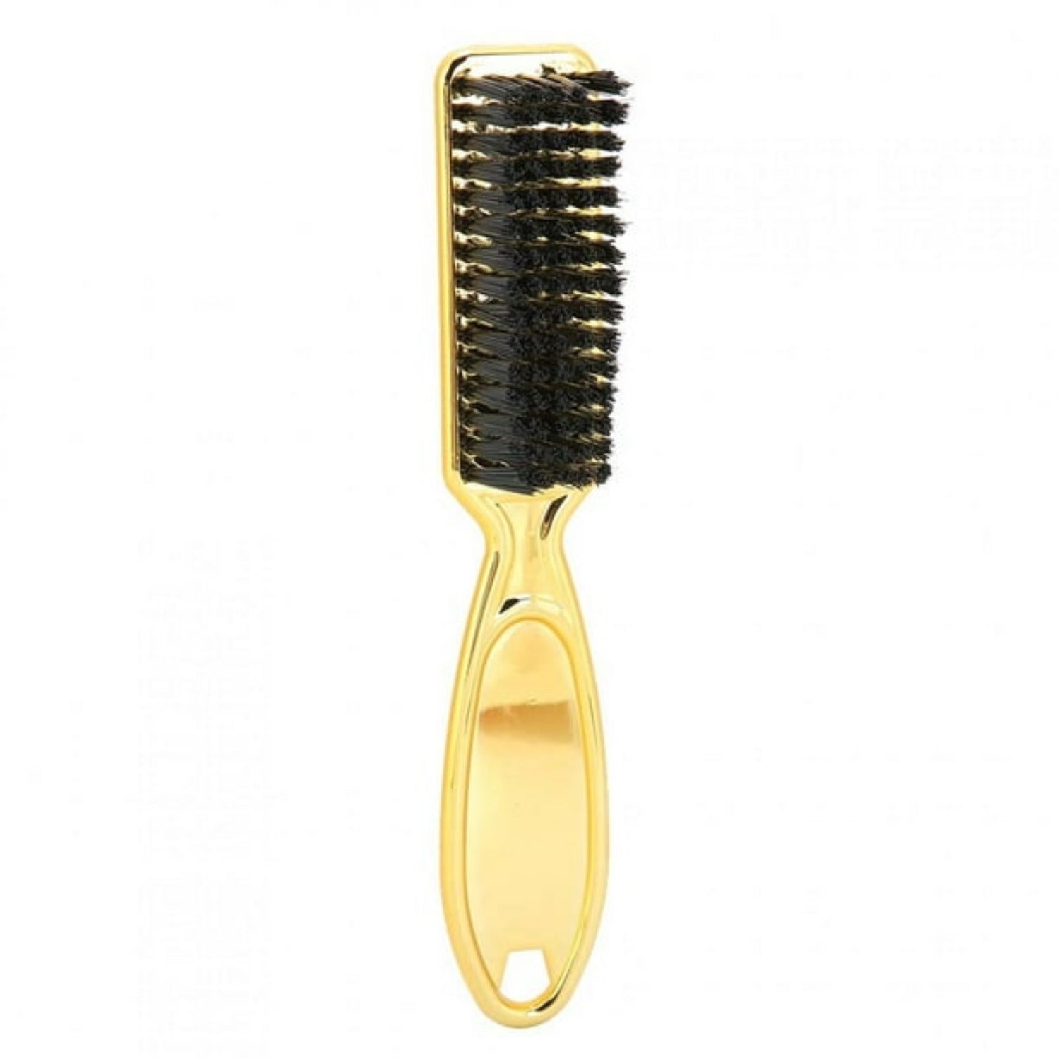 BaBylissPRO® Fade Brush with soft nylon bristles and ergonomic black handle, designed for professional hair cutting and styling.