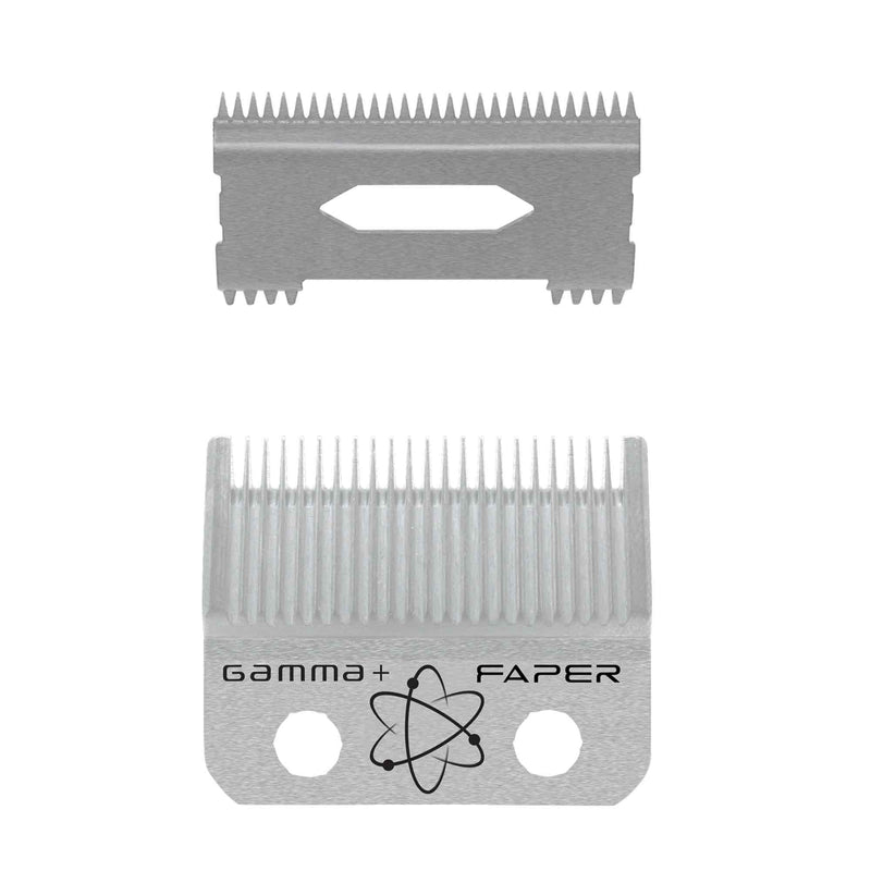 Gamma+/StyleCraft Fixed Steel Faper Blade + Deep Slim Cutting Blade Set