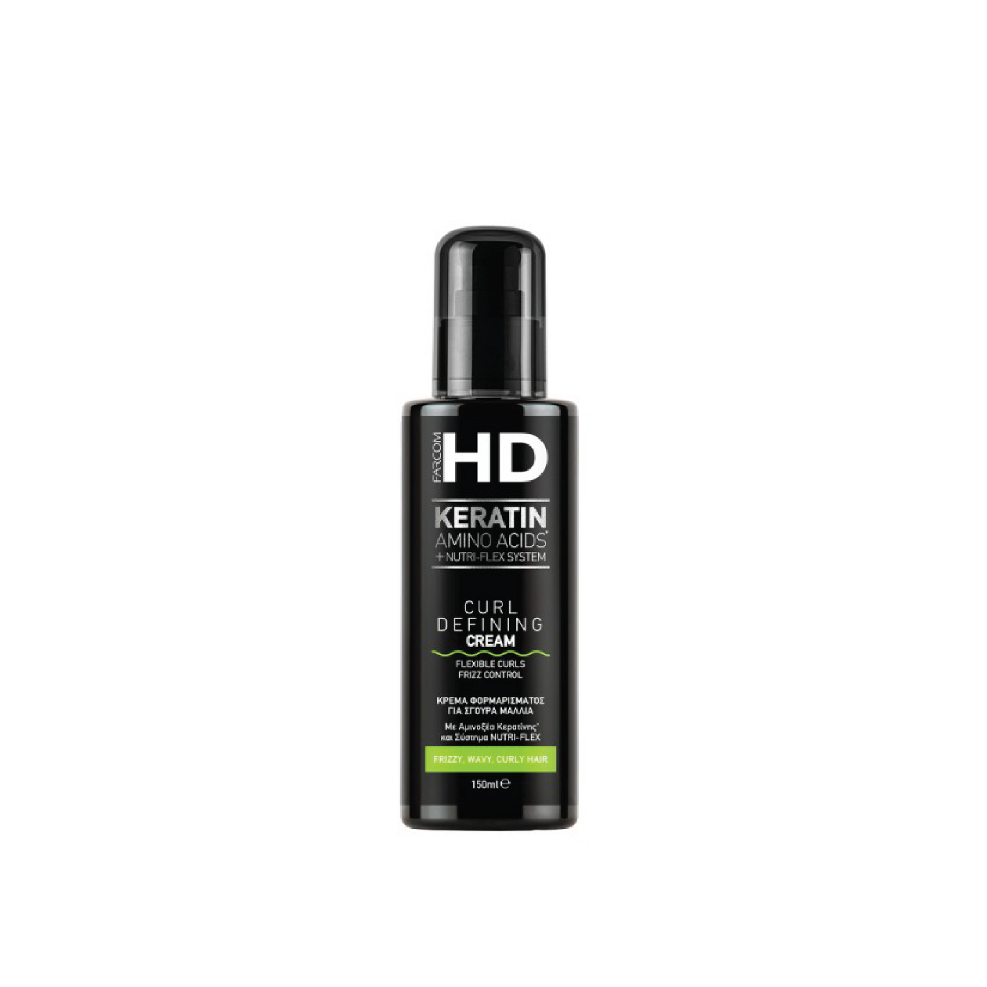 HD Curl Defining Cream 150ml | Code: 09000. Professional styling cream that enhances curl definition, adds softness, and provides long-lasting frizz control for perfectly shaped curls.