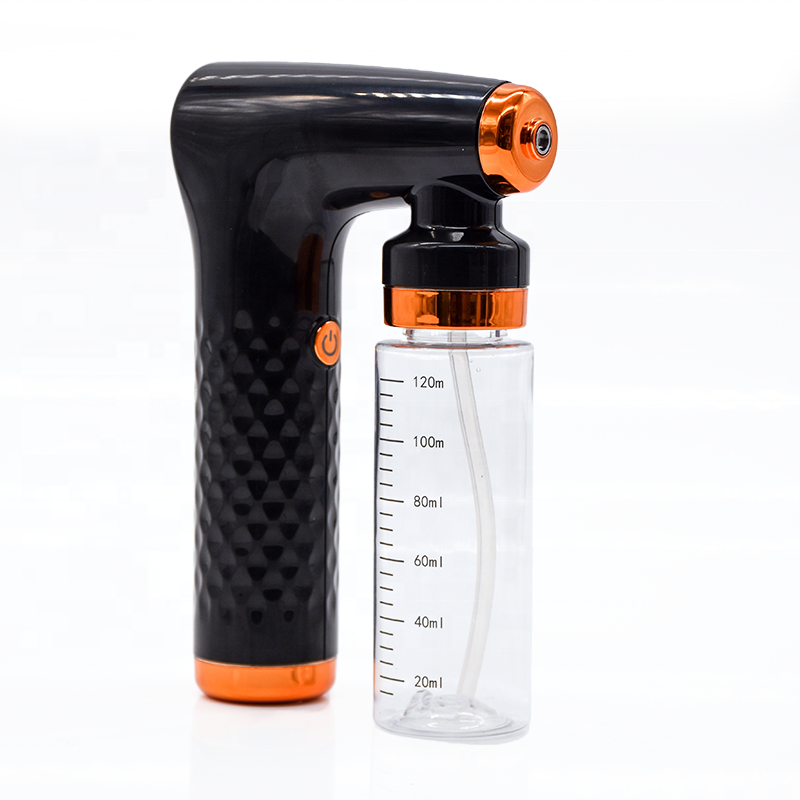 Professional nano spray gun with refillable bottle for barber and salon liquid application