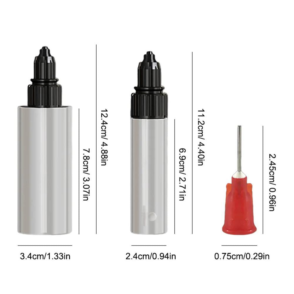 Cordless electric anti-clog spray gun with refillable bottles and spray nozzles