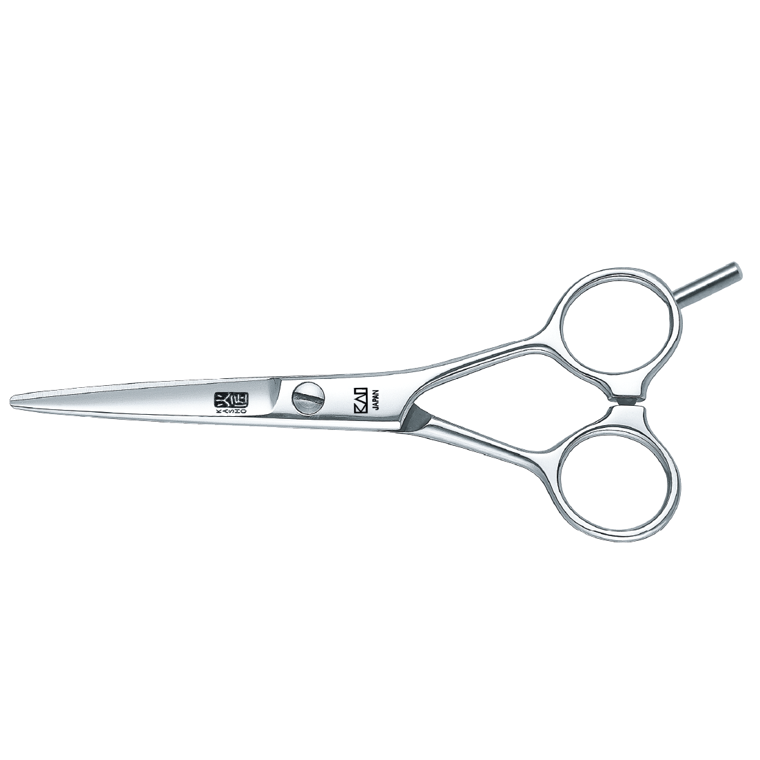 KASHO Blue Series 5.0-inch Straight Hair Cutting Shear with convex blades, VG‑10W steel, and polished finish