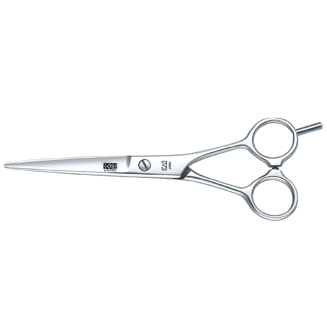 KASHO Blue Series 6.0‑inch Straight Haircutting Shear with VG‑10W Japanese steel blades and polished finish