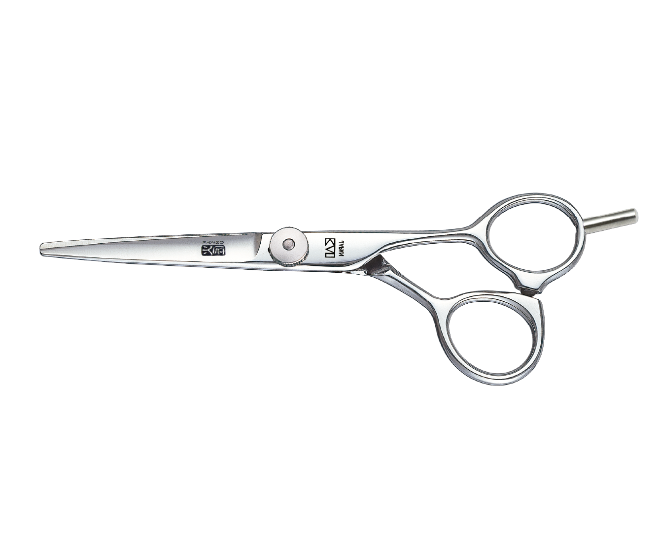 KASHO Design Master 5.5-inch Offset Left-Handed Hair Cutting Shears – VG‑10W steel, semi‑convex blades, satin finish, ergonomic left-handed handle