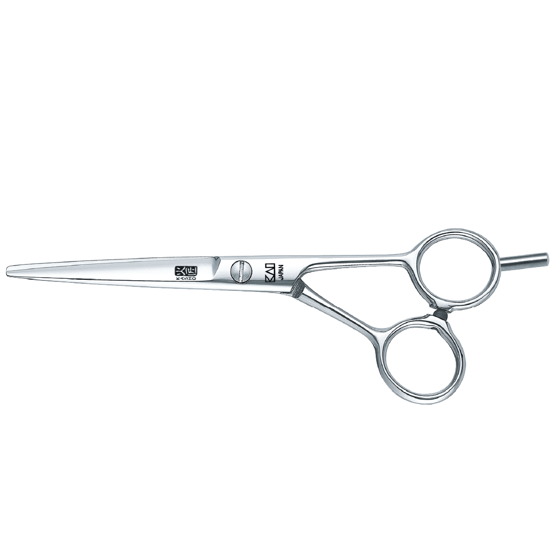  Kasho Blue Series 5.5" Offset Hair Cutting Shears – ergonomic Japanese steel scissors with satin finish