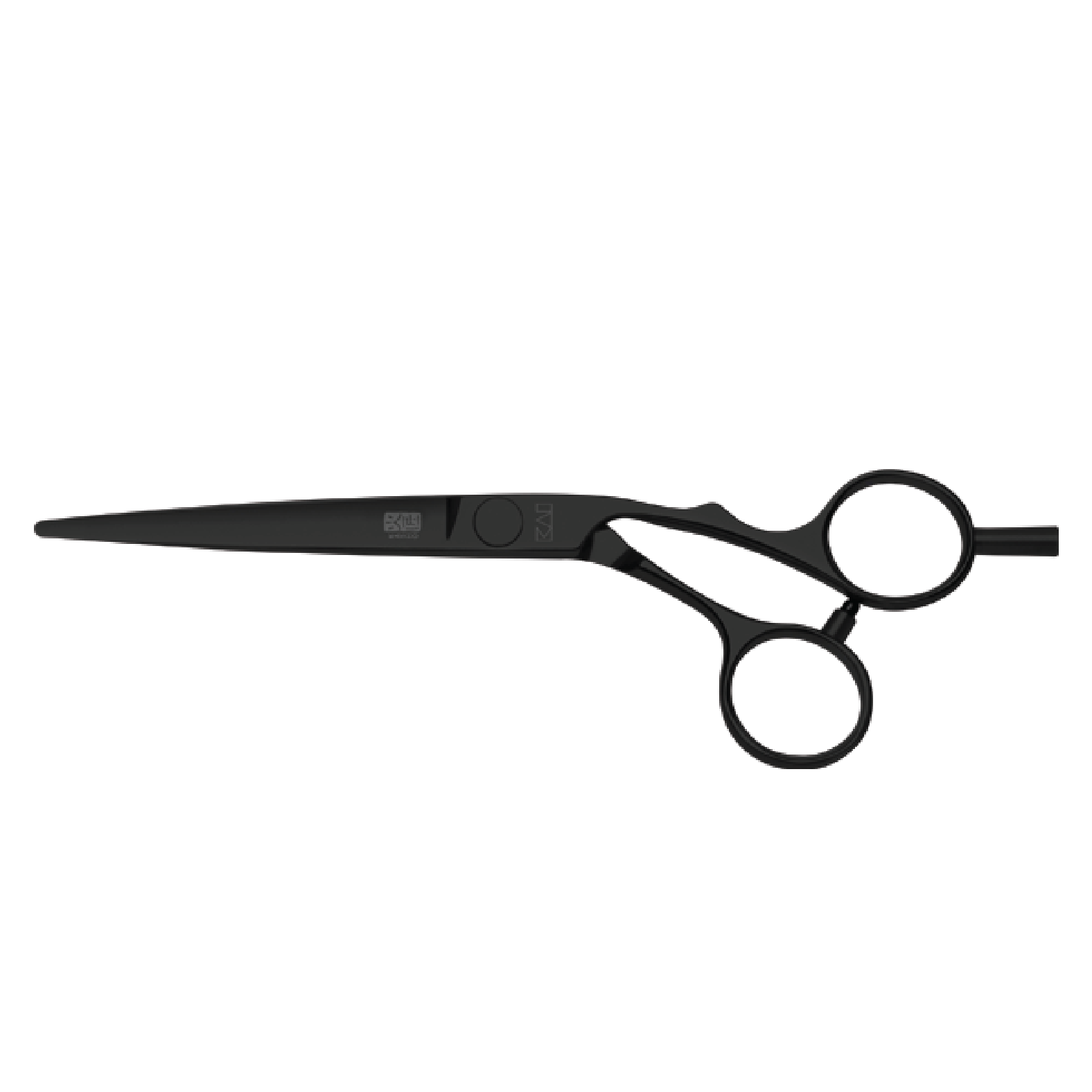 Kasho Damascus Series 6.0" Offset Hairdressing Scissors KAD-60 OS with DLC coating – premium Japanese scissors with layered Damascus steel and ergonomic handle.