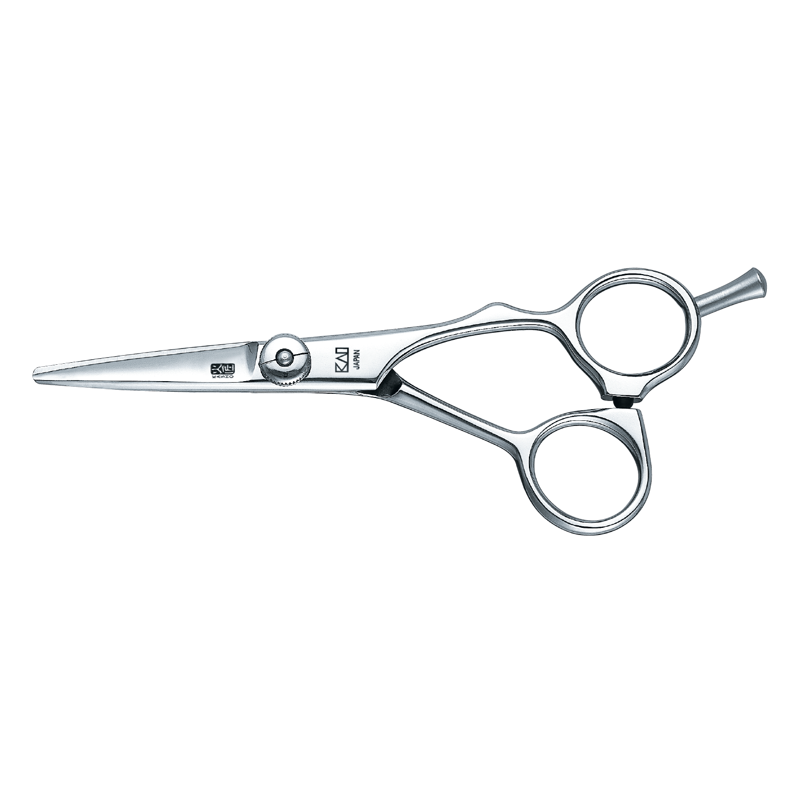 Kasho Green Series 5.0" Offset Hair Cutting Shears Model KGR-50 OS – premium stainless steel shears with ergonomic handle and polished finish, ideal for professional hair stylists.