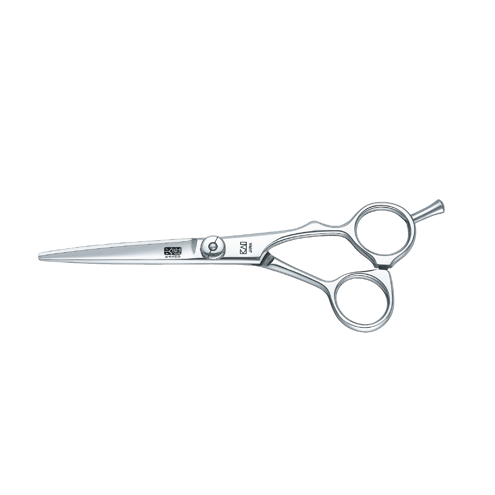 Kasho Green Series 6.0" Semi-Offset Hair Shear KGR-60 OS – premium Japanese hair cutting scissor with ergonomic semi-offset handle and polished convex blades.