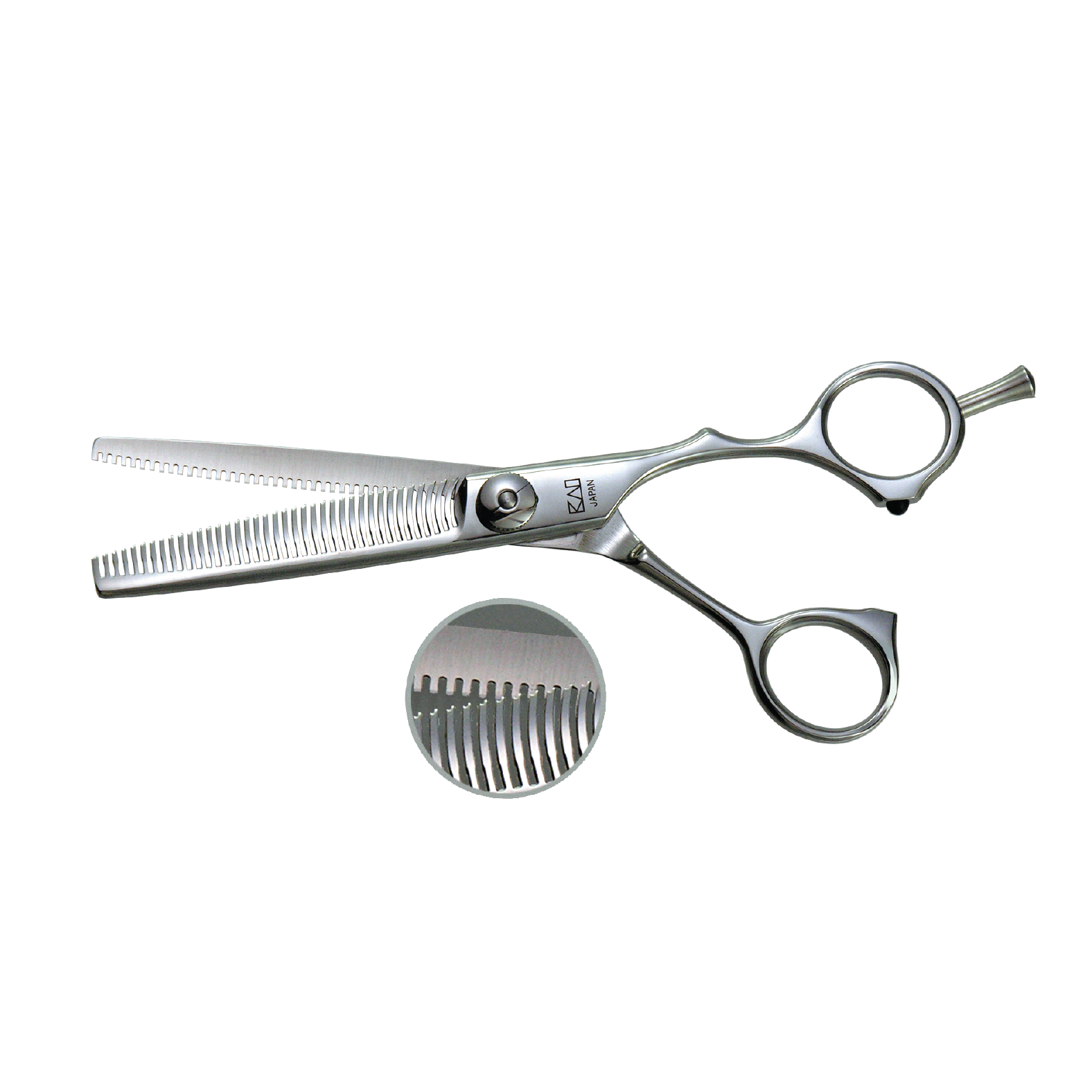 Kasho Green Series 6-Inch A-Type 38-Tooth Offset Blender Shear KGRS-60T-38W – professional Japanese thinning shear with ergonomic offset handle and mirror-polished blades