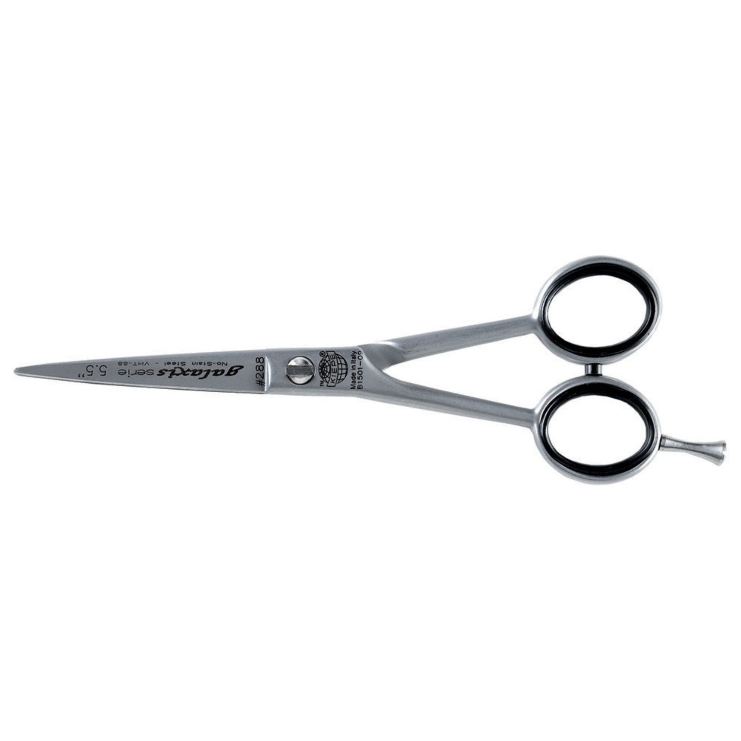  Kiepe Galaxis 5.5” Left-Handed Hairdressing Scissors – Professional salon scissors with ergonomic handle and stainless steel satin finish, code 288.