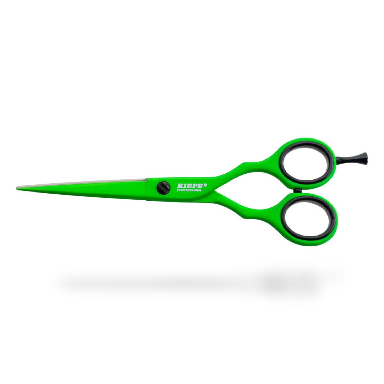  Kiepe Green Tea 5.5-inch professional hairdressing scissors with ergonomic handle and sleek green coating, model code 2480.3.