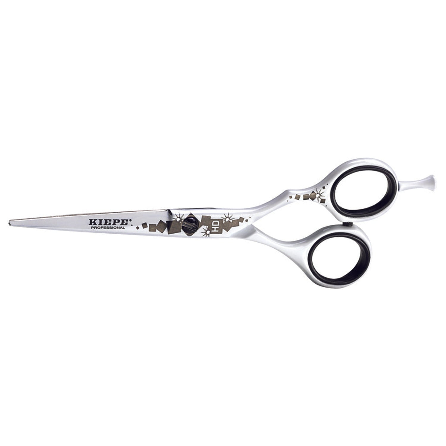  Kiepe HD White Hairdressing Scissors 5.5” – Professional stainless steel scissors with razor-edge blade and removable finger rest.