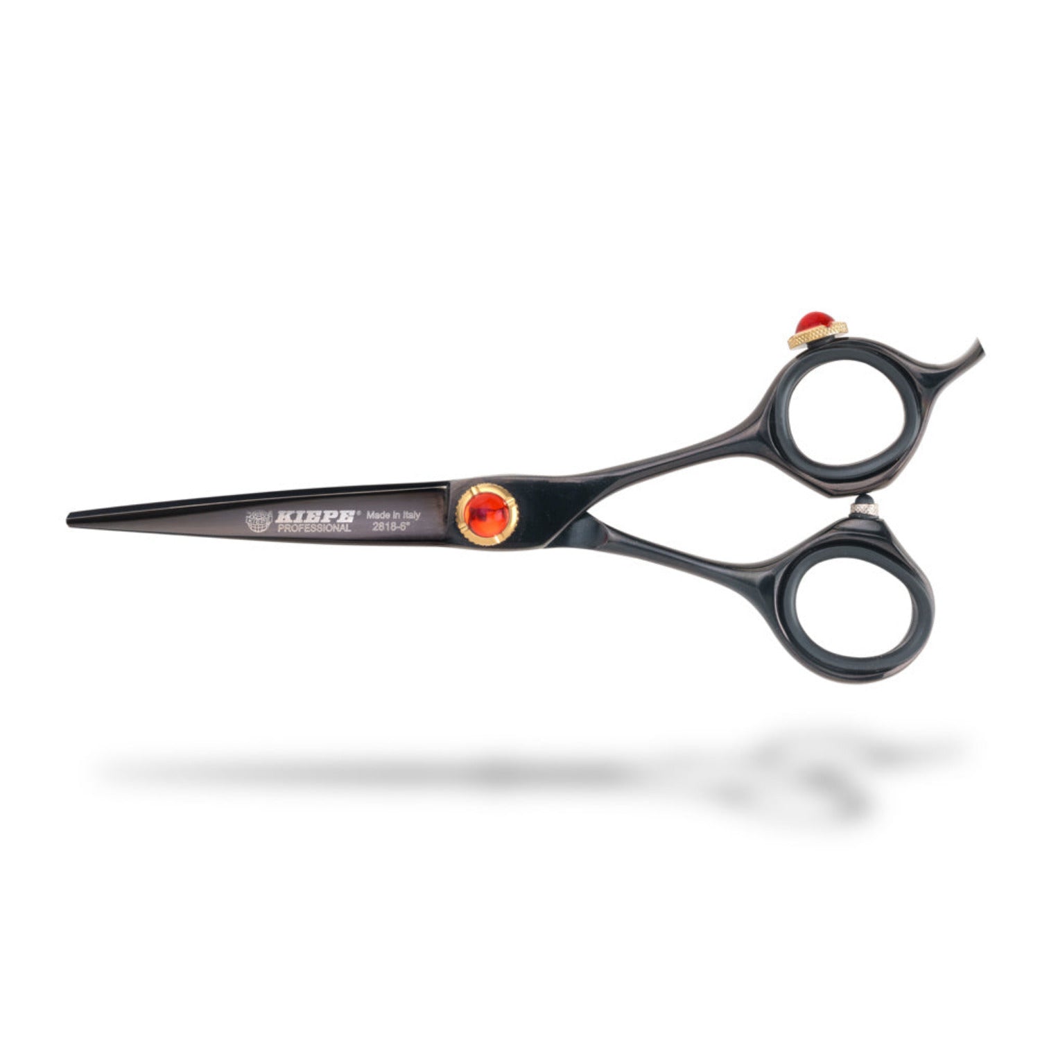 Kiepe Monster Cut Series Professional Hair Shears 2818 – Black Titanium Coated with Ergonomic Handles, Available in Sizes 5" to 7"