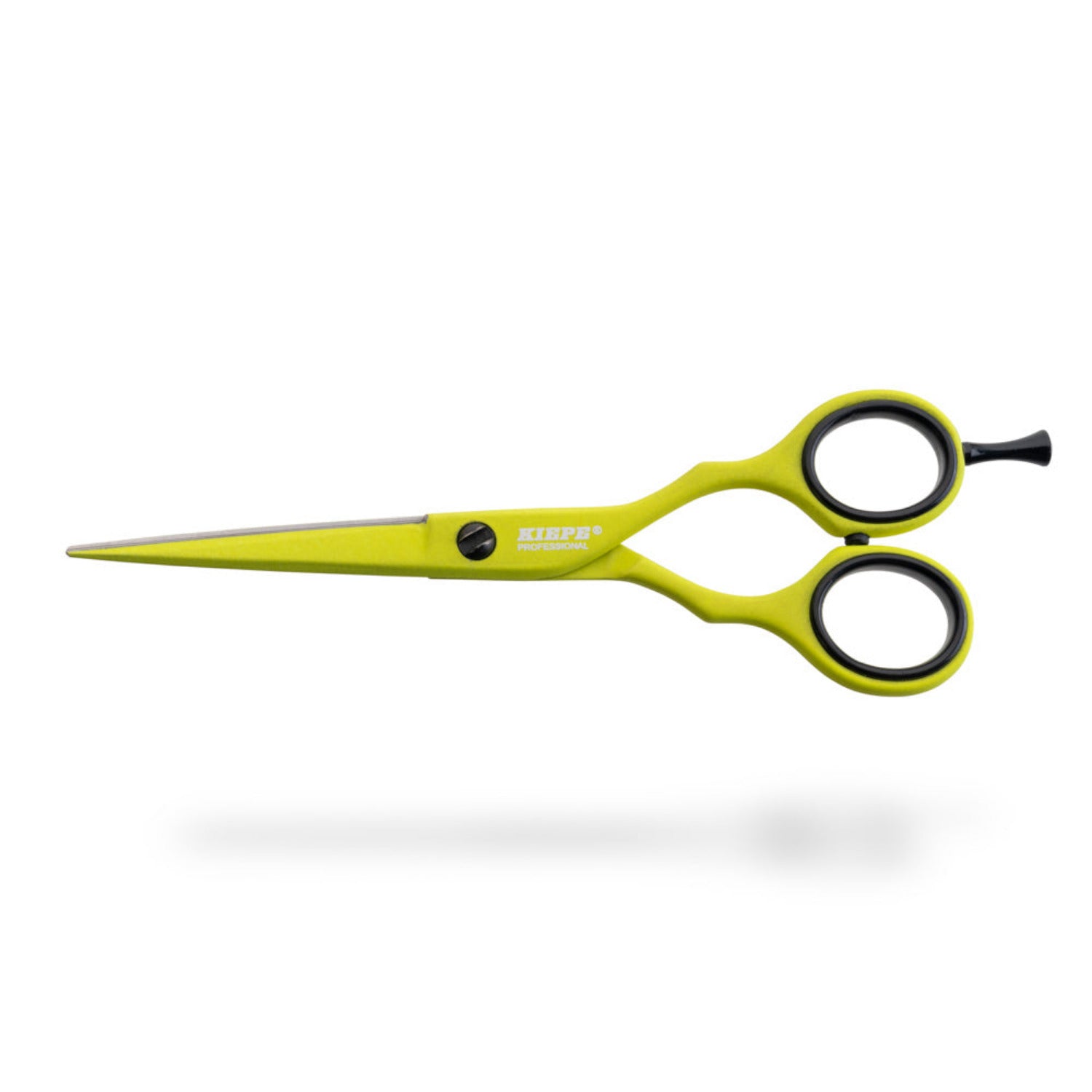  Kiepe Professional Lime 5.5-inch Hairdressing Scissors with ergonomic offset handle and lime green finish – Code 2480.2