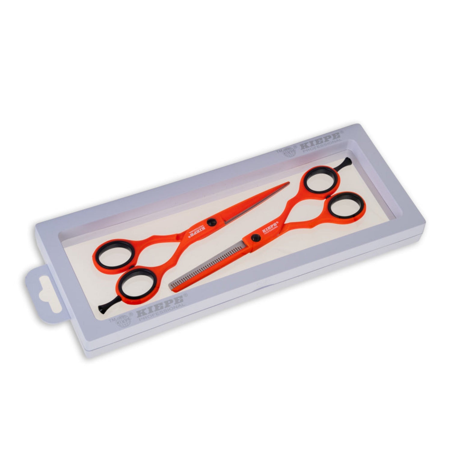 Kiepe RED PASSION 5.5” Professional Scissors Set – Red cutting and thinning shears with ergonomic design