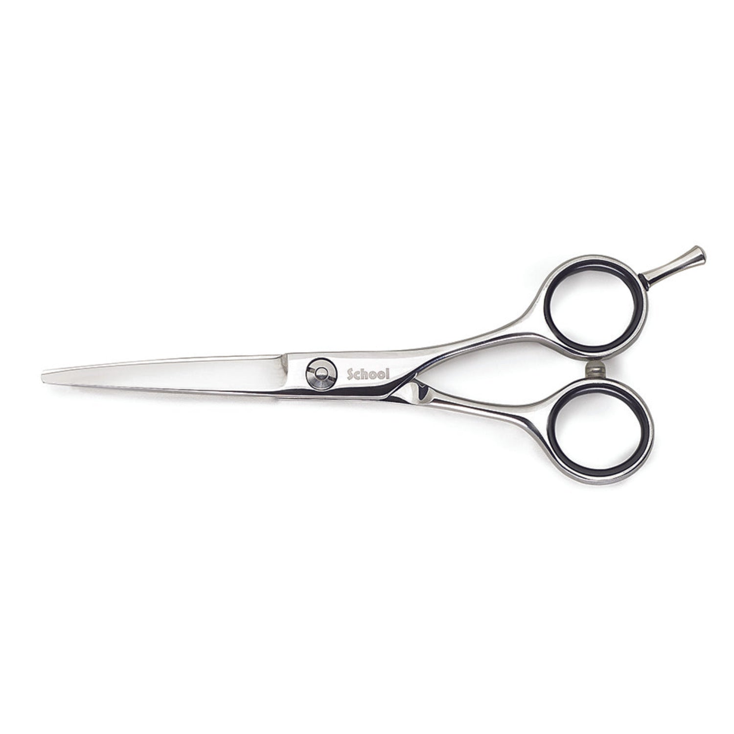 Set of Kiepe School Series 212 5.5″ stainless steel hair cutting and thinning scissors in leatherette holder, professional-grade, made in Italy
