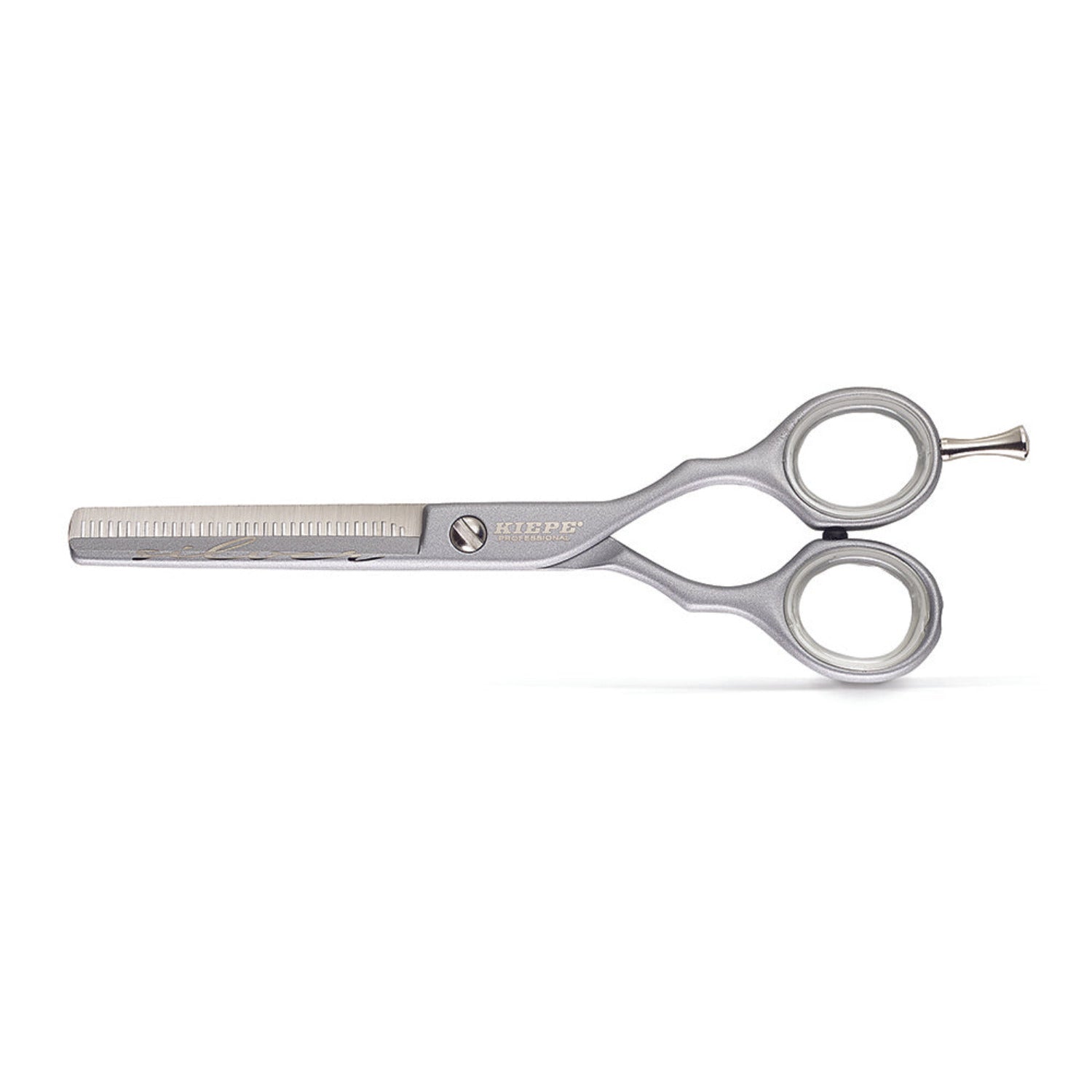  Kiepe Silver Thinning Scissors 5.5” Code 2472 – Professional stainless steel hair thinning shears with ergonomic handle and precision teeth.