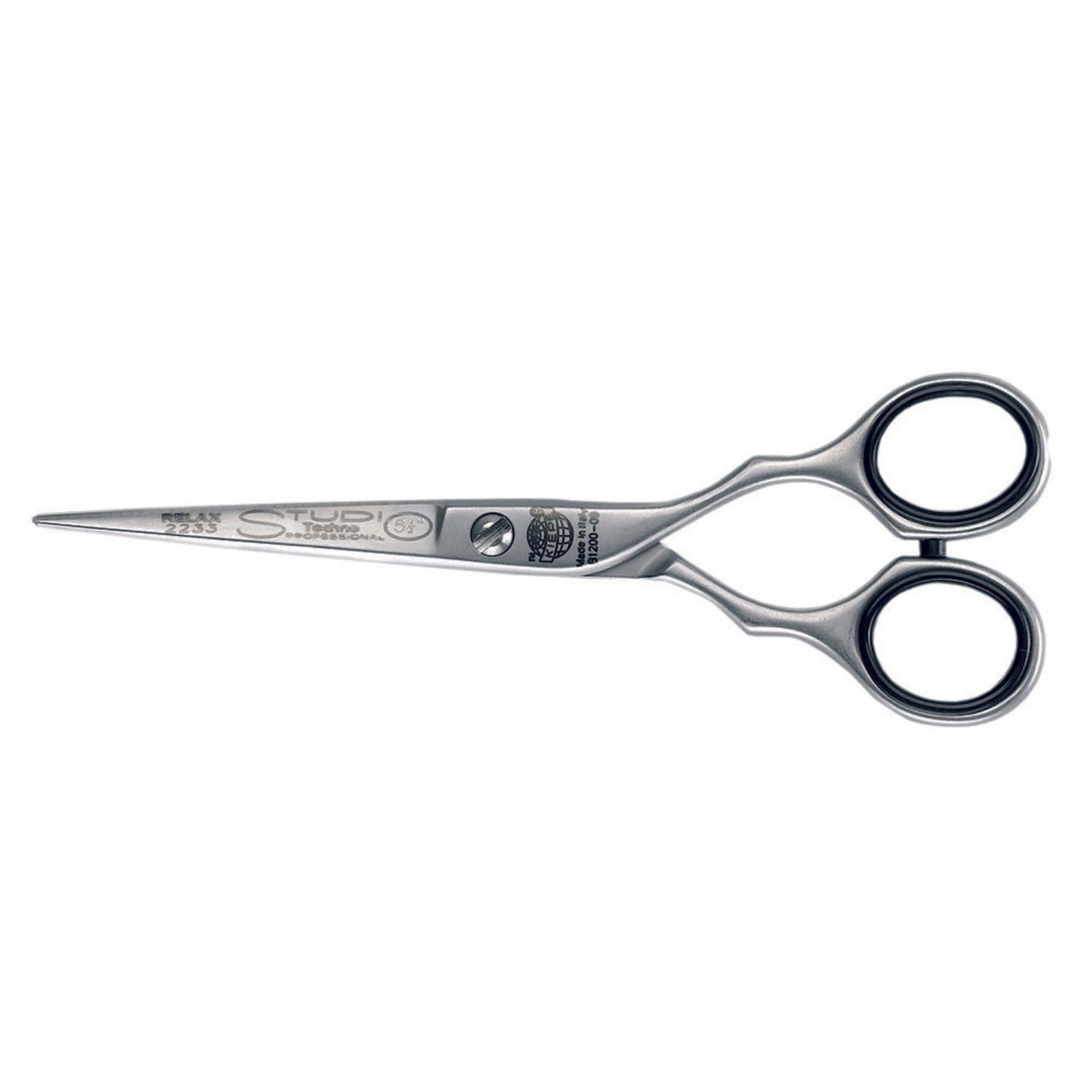 Kiepe Studio Techno Relax Ergonomic Hairdressing Scissors 2233 in 5 inch, 5.5 inch, and 6 inch sizes – professional salon shears made in Italy