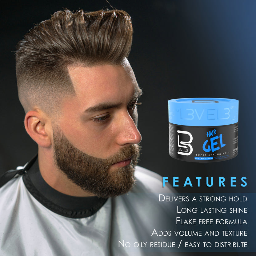 L3VEL3 Super Strong Hair Gel 16.9 OZ/500ml