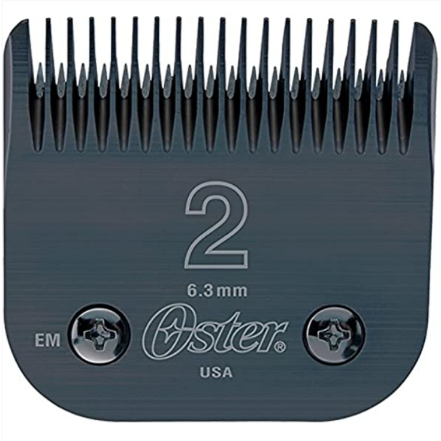  “Oster Detachable Blade #2 in black finish, high‑carbon steel blade compatible with Oster Classic 76 and Octane clippers”