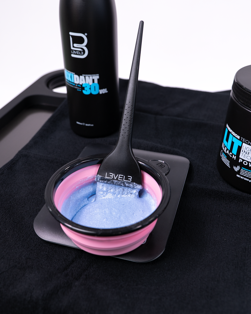 L3VEL3 Lit Hair Bleach Powder Level 9+ Hair Lightener 17.6 oz/500g