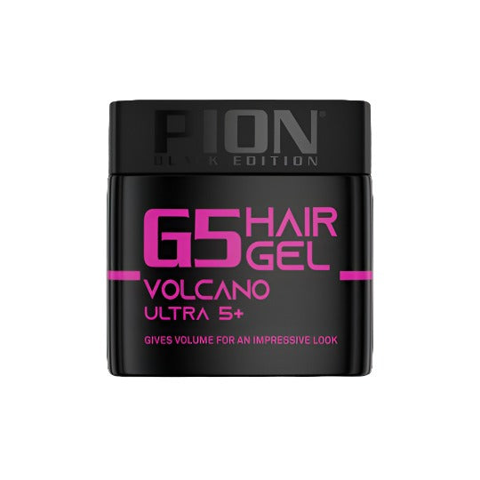  Pion Hair Gel Ultra 5+ Volcano G5 320ml – Strong Hold Styling Gel for All Hair Types