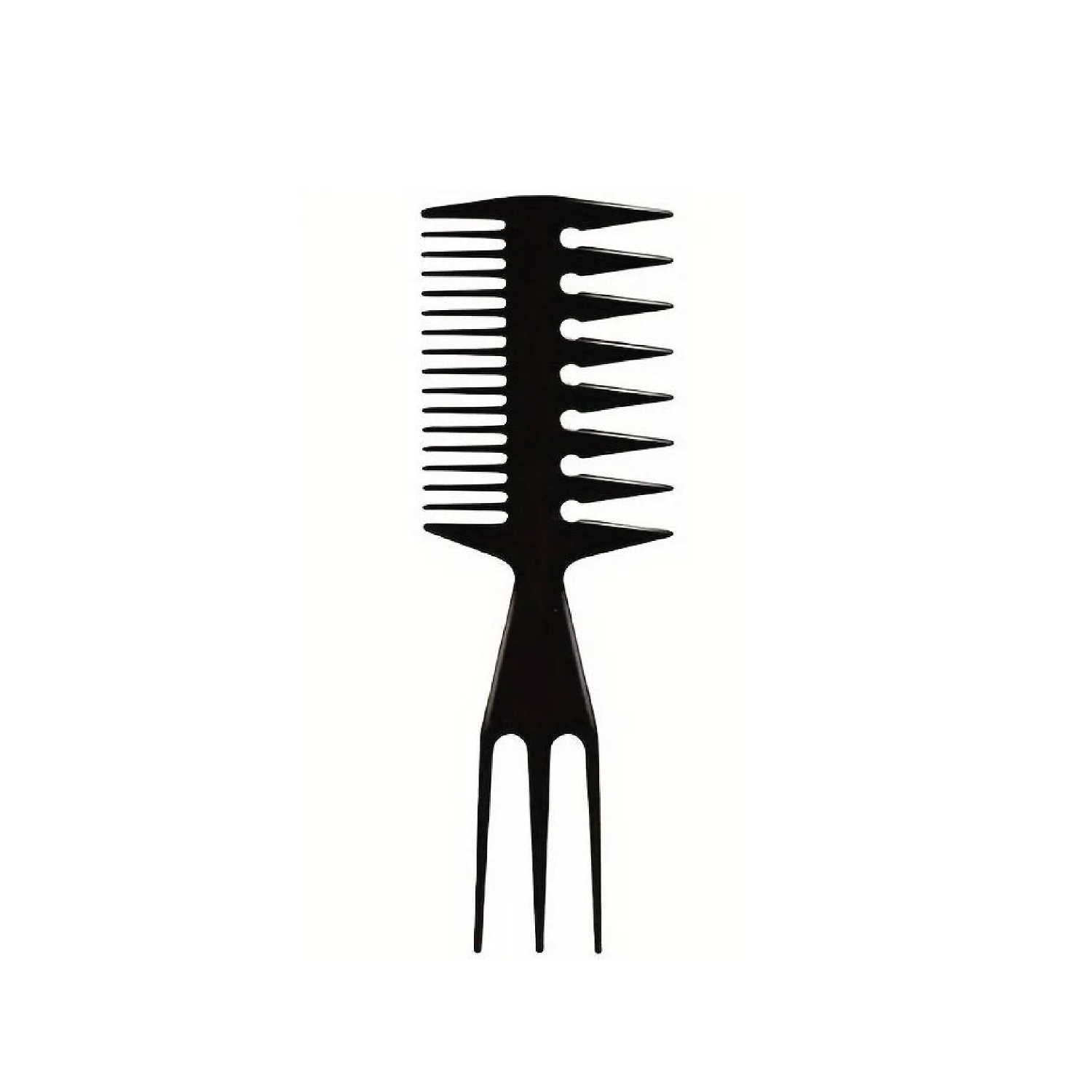 Professional styling comb with fine and wide-tooth design for sectioning, detangling, and precise hair styling