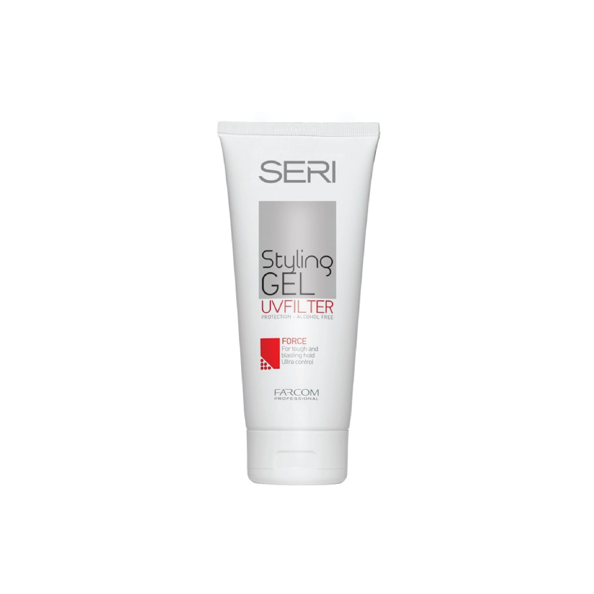 SERI Styling Gel Force 200ml – professional strong-hold hair gel for long-lasting style, shine, and control without residue.