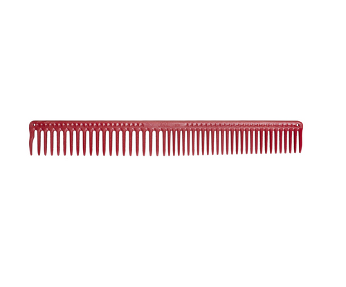 JRL Long Round Tooth Cutting Comb 9" Red