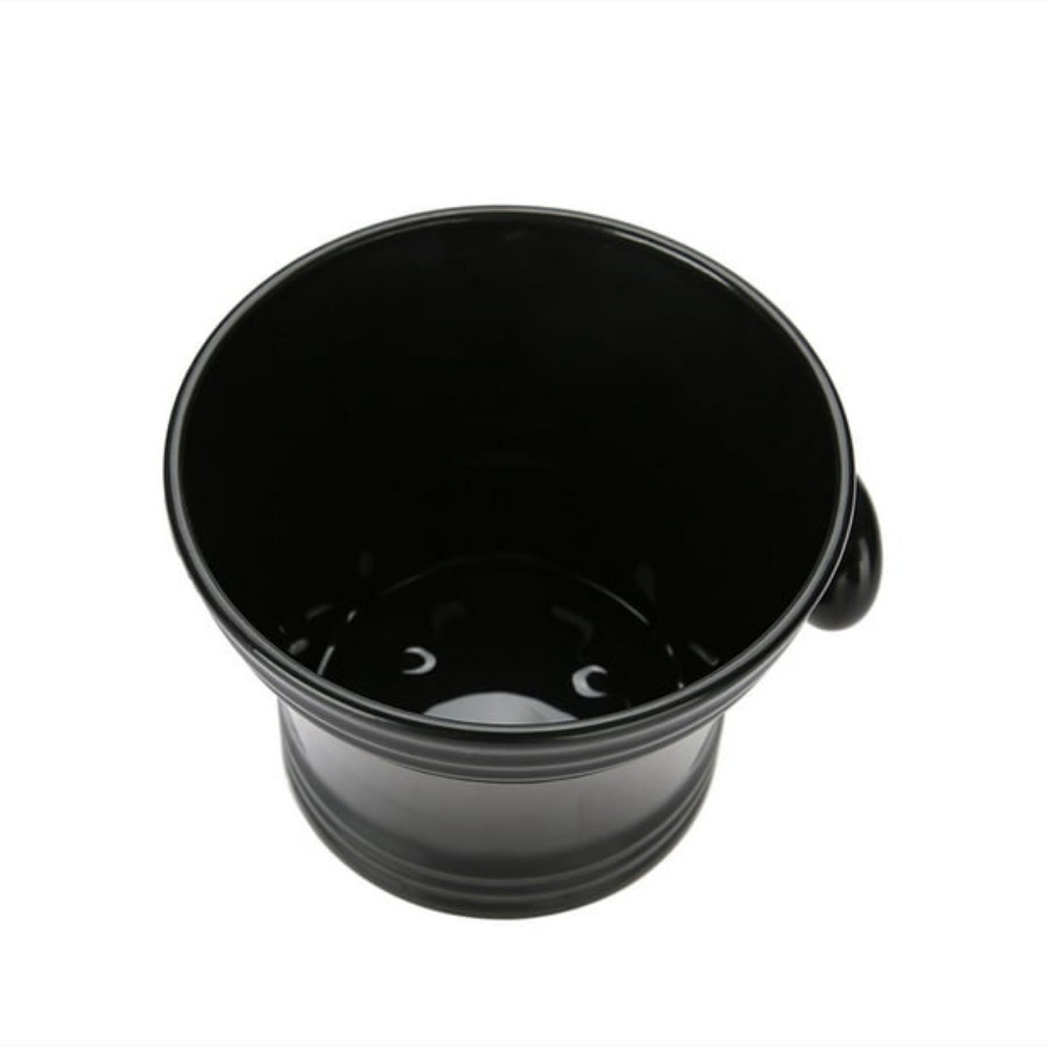  Clear shaving bowl/mug with smooth interior and weighted base for creating warm, rich shaving lather.