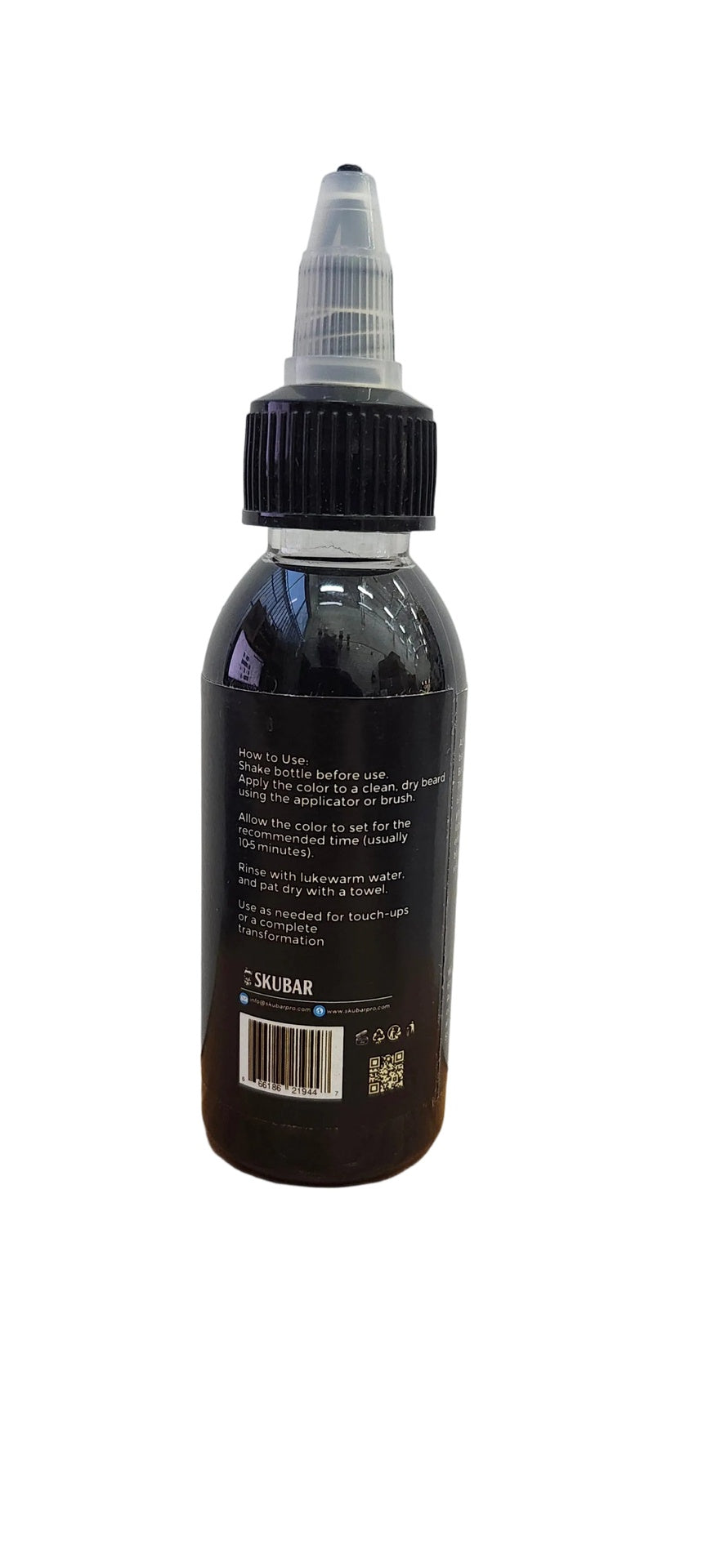 Skubar Beard & Lineup Color Enhancement - Natural Finish 60ml Black