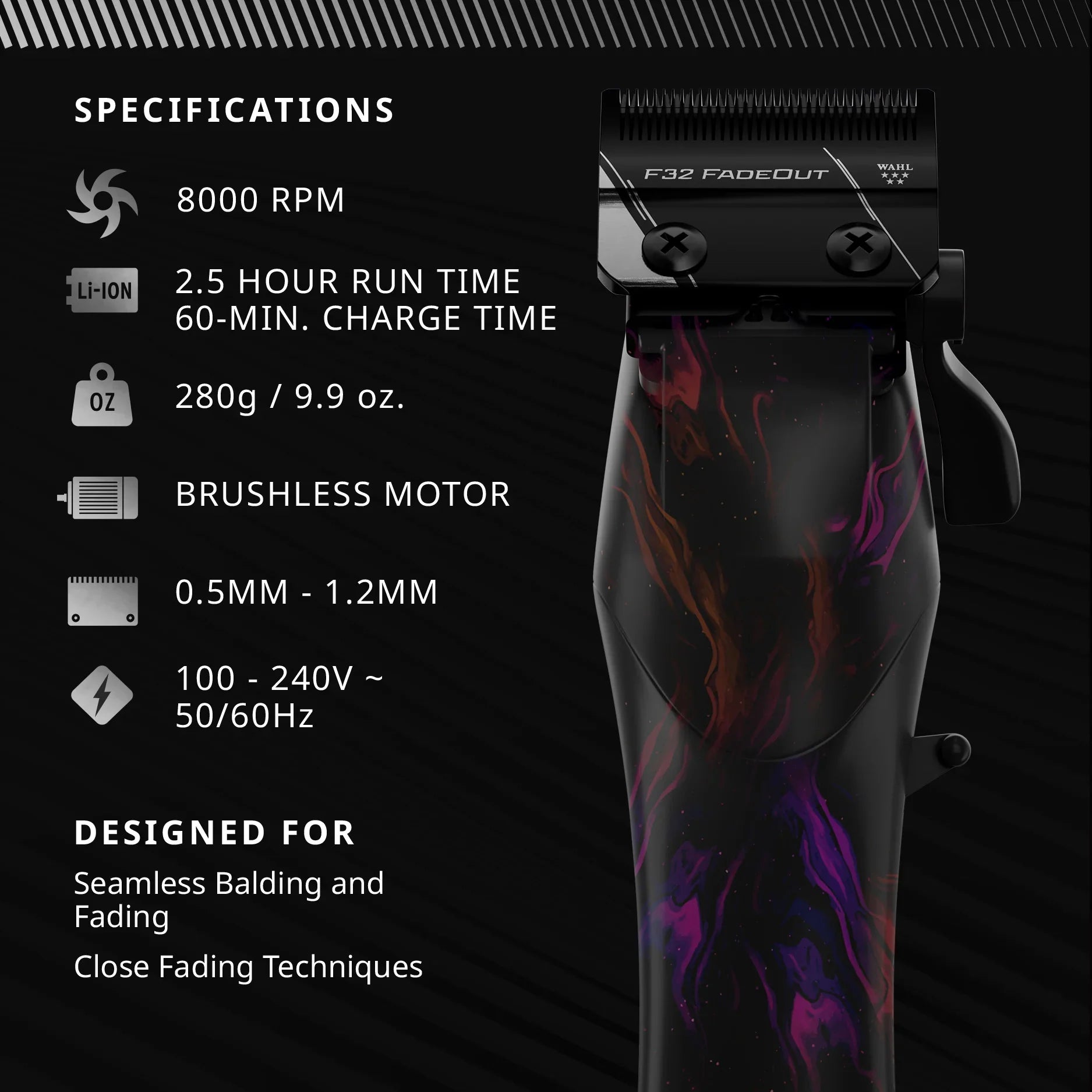 WAHL Limited‑Edition 5 STAR VAPOR™ Cord/Cordless Clipper