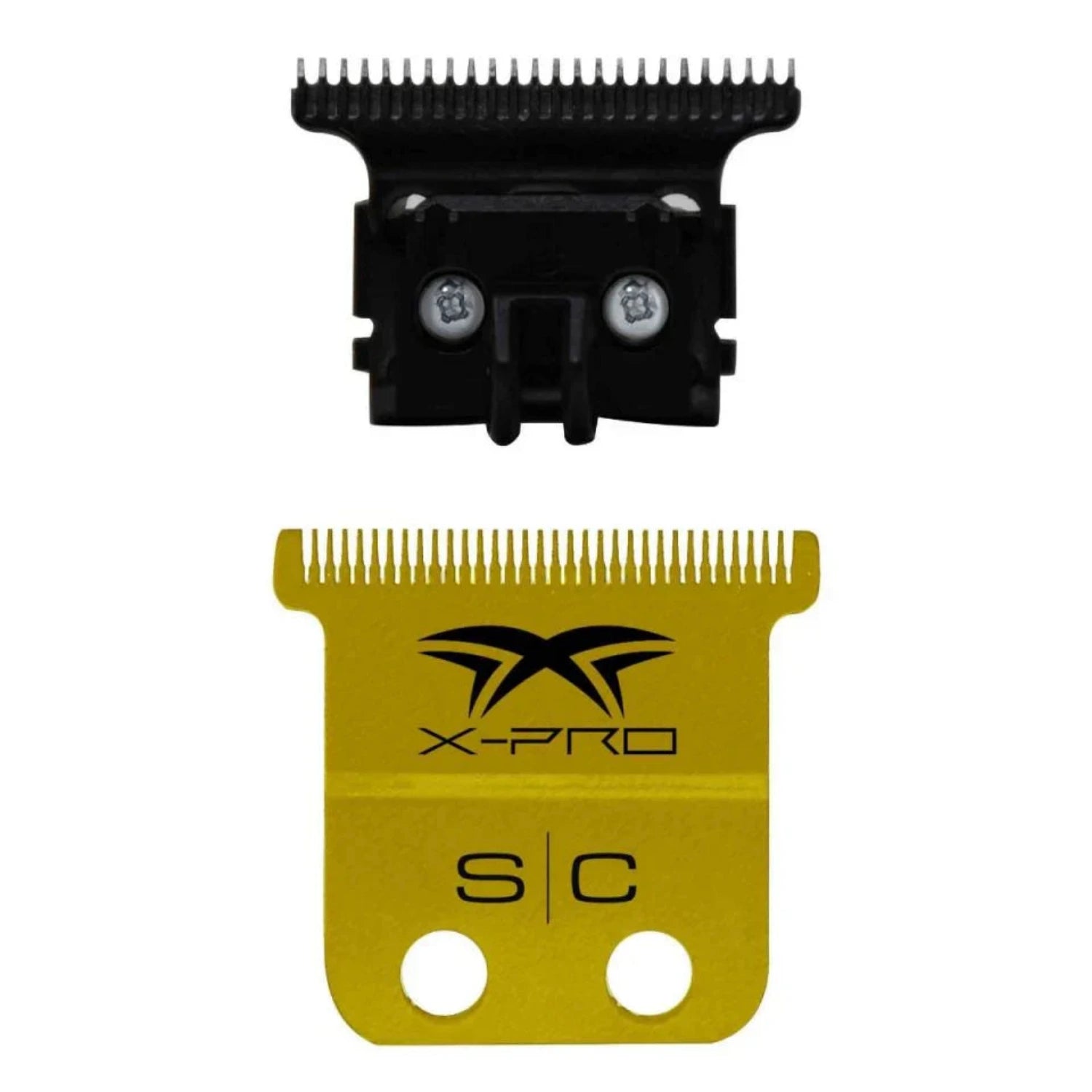 StyleCraft Fixed X-Pro Precision Gold Titanium Blade and Black Diamond Carbon DLC "The One" Deep Tooth Cutter Set.