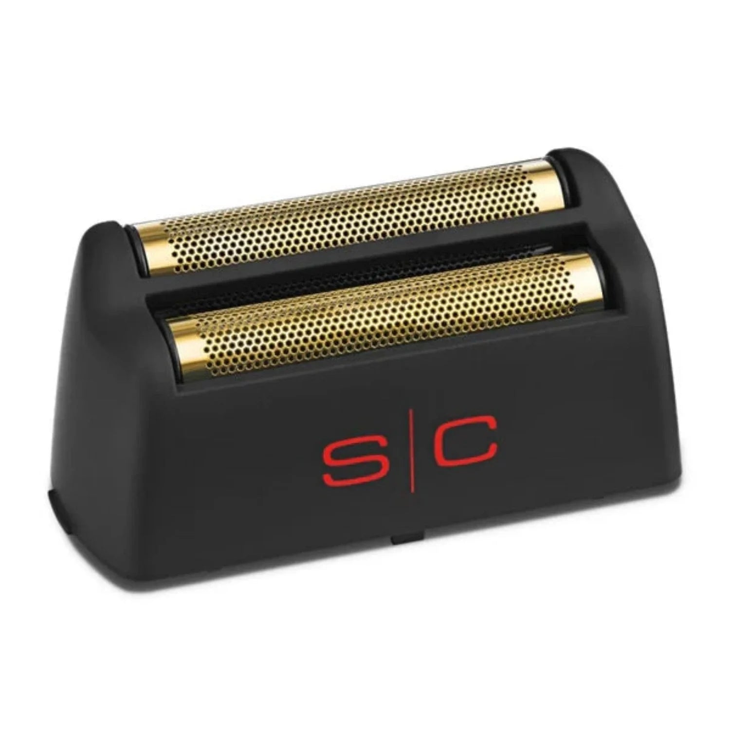StyleCraft Replacement Rebel Shaver Gold Titanium Foil Head (SC515G), showing gold-coated titanium foil designed for the Rebel Foil Shaver.