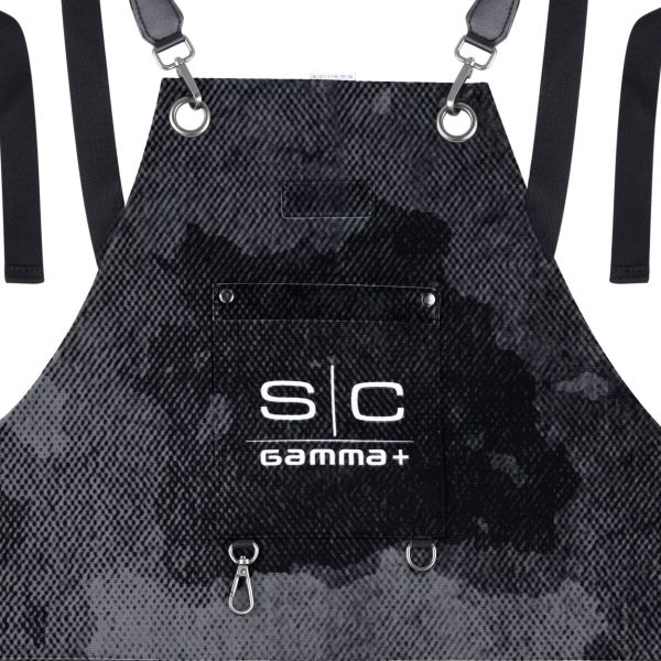 Style craft Salon Apron with Crossback Strap in Black Camo Design