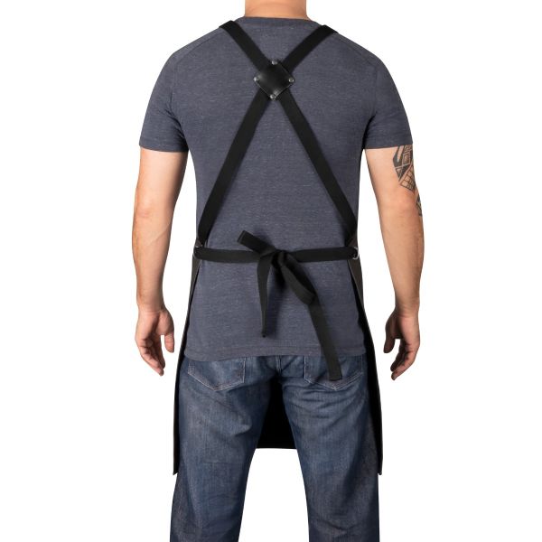 Style craft Salon Apron with Crossback Strap in Black Camo Design