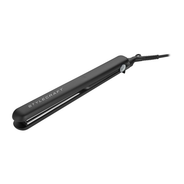 Style craft Stay-Temp Flat Iron - Professional 1" Inch Flat Iron with Titanium Plates