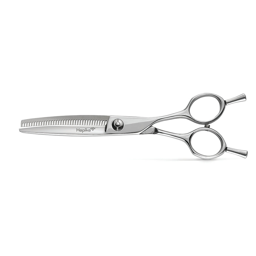 HEPIKE TH35-Series Professional Hair Thinning Shears with 35-tooth blade and ergonomic offset handle