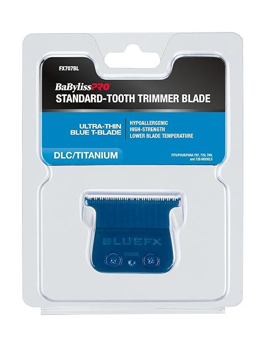 BaBylissPRO Blue DLC/Titanium Standard Tooth T-Blade – FX707BL