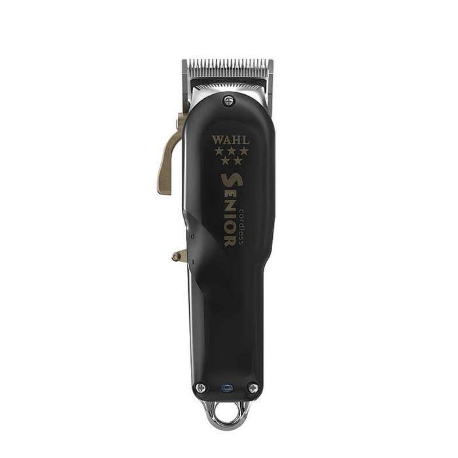  Wahl 5 STAR CORDLESS SENIOR® Clipper with ergonomic design and chrome-plated blade. Professional grooming tool for precise haircuts.